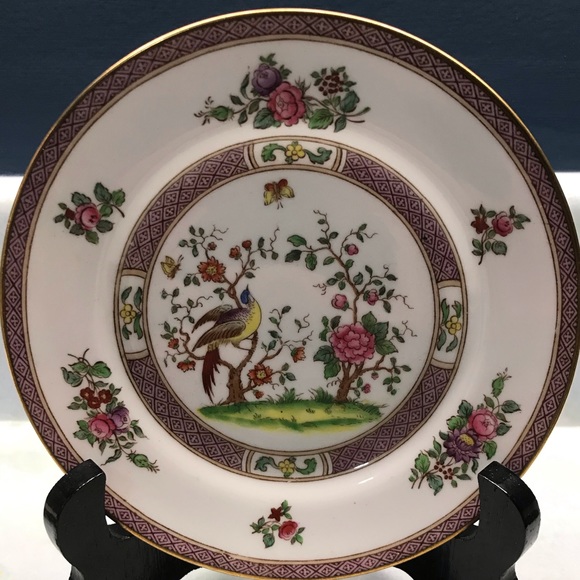 4 Plates - Antique Chinoiserie Birds - Picture 4 of 7